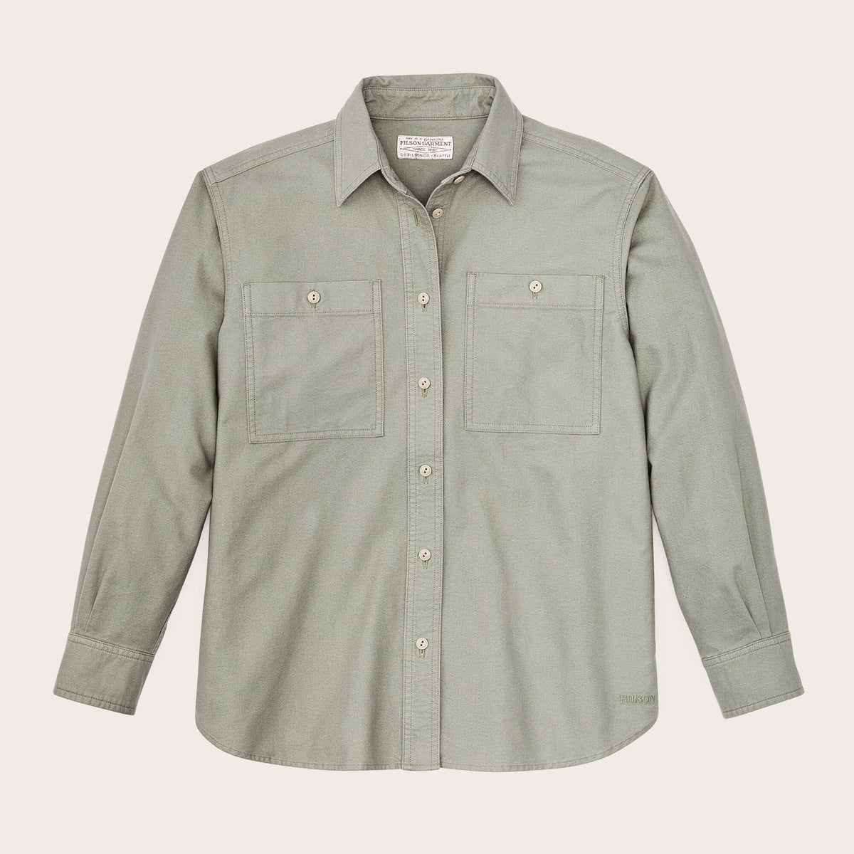 Women's field chamois shirt by Filson | Desert sage (Green) Women's field chamois shirt by Filson | Desert sage (Green)