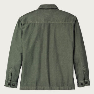 Women's reverse sateen jac-shirt par Filson | Service green (Green)