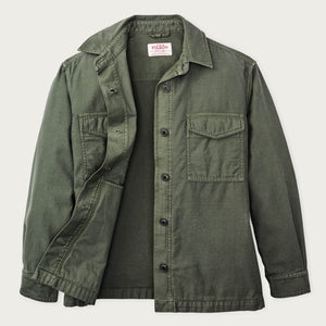 Women's reverse sateen jac-shirt par Filson | Service green (Green)