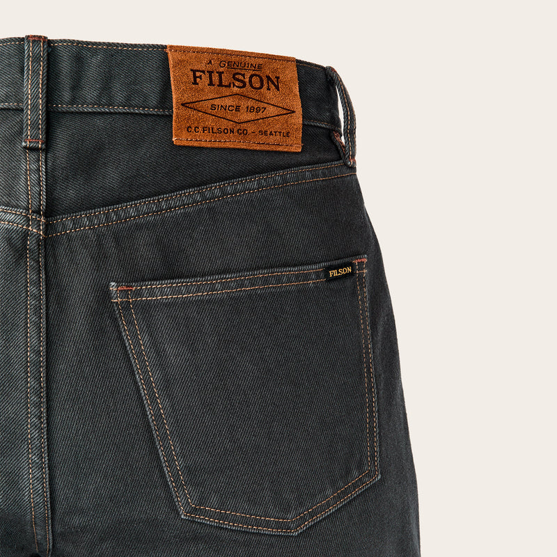 Women's 14-oz. straight-leg jeans von Filson | Black (Black)
