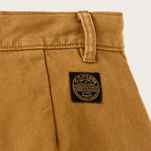 Women’s field camp shorts by Filson | Dark ochre (Orange)