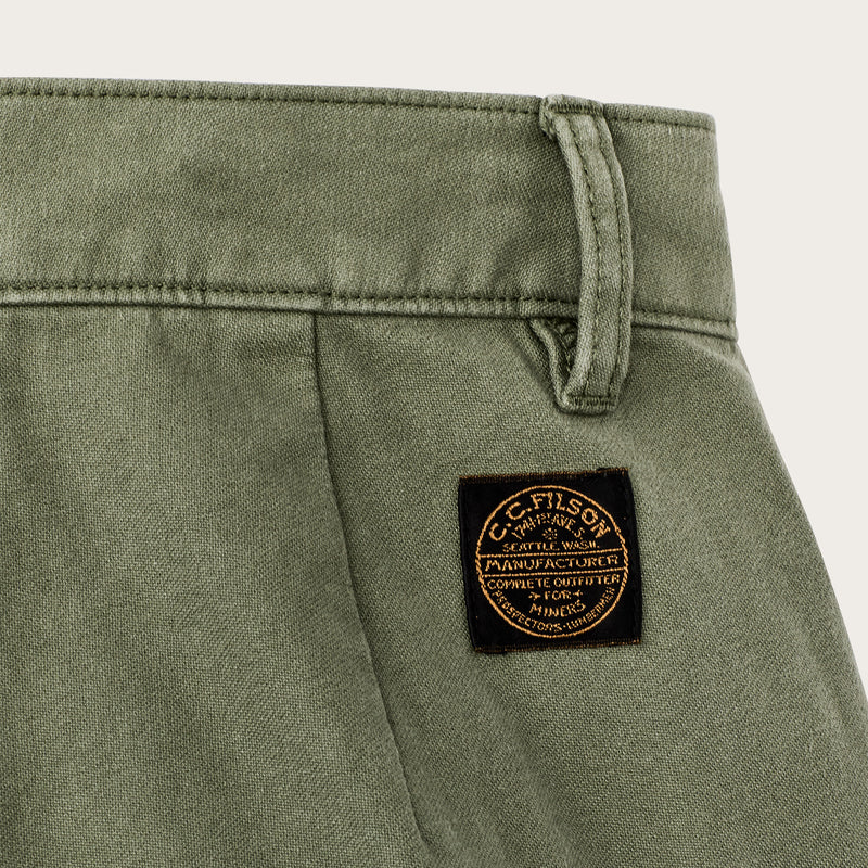 Women’s field camp shorts by Filson | Army green (Green)
