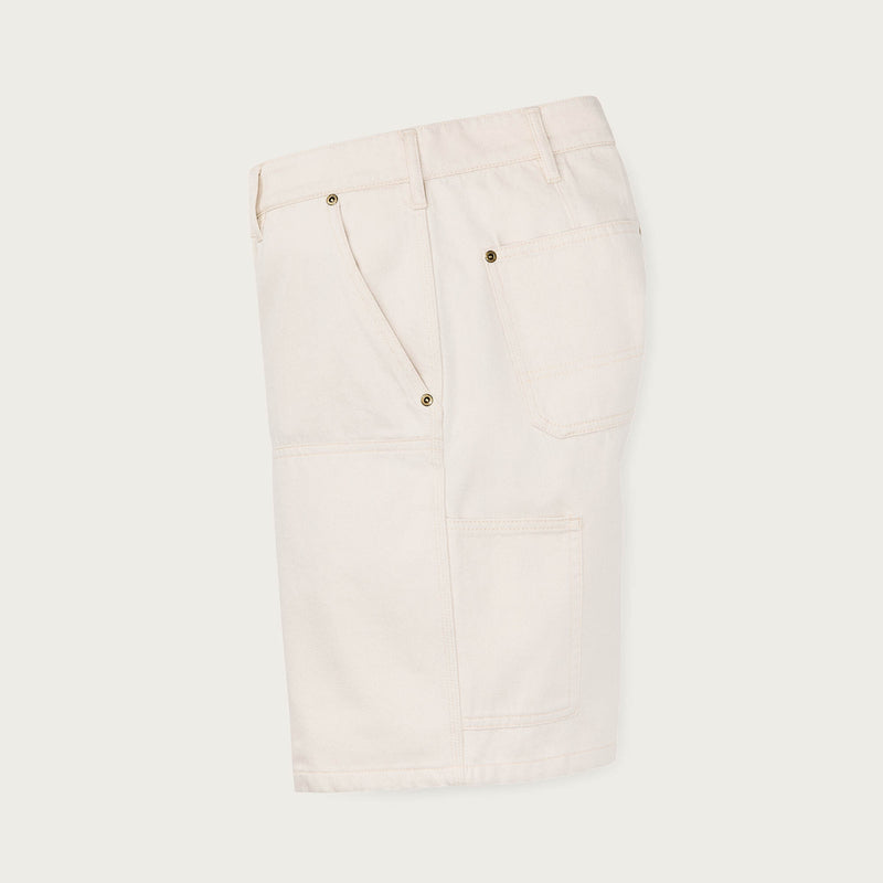 Women's 11-oz. denim work shorts von Filson | Natural seed (White)