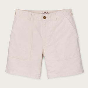 Women's reverse sateen supply shorts par Filson | Natural seed (White)