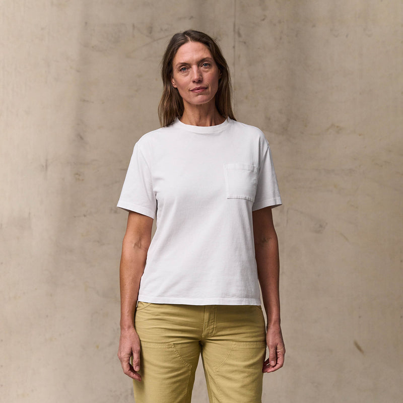 Women's short sleeve pocket tee by Filson | Bright white (White)