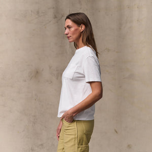 Women's short sleeve pocket tee by Filson | Bright white (White)