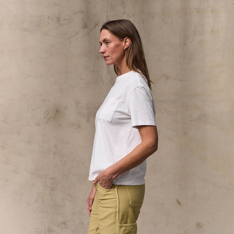 Women's short sleeve pocket tee by Filson | Bright white (White)