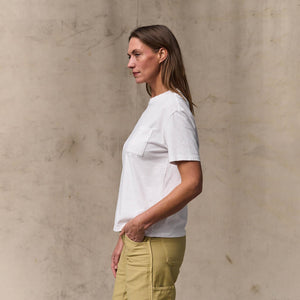 Women's short sleeve pocket tee by Filson | Bright white (White)