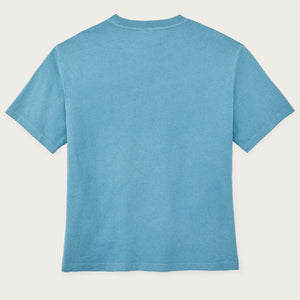 Women's short sleeve pocket tee by Filson | Storm blue (Blue)