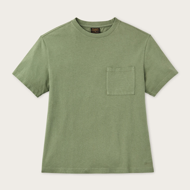 Women's short sleeve pocket tee von Filson | Washed fatigue green (Green)