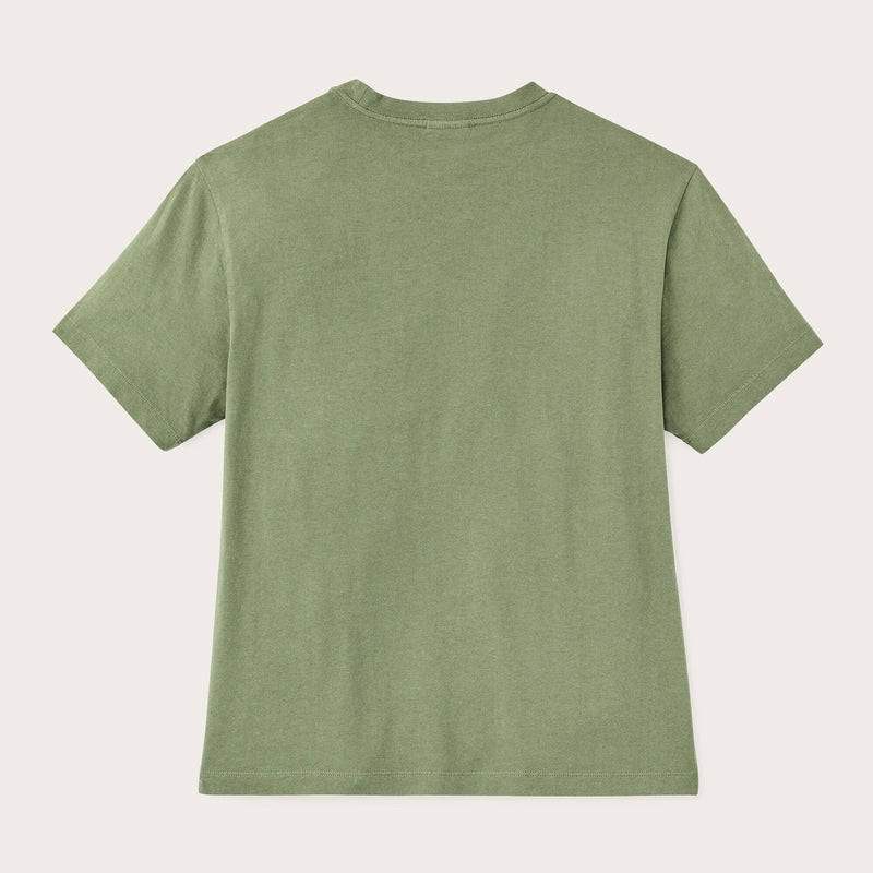 Women's short sleeve pocket tee von Filson | Washed fatigue green (Green)