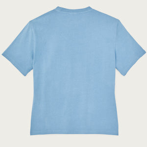 Women's short sleeve pocket tee by Filson | Light blue (Blue)