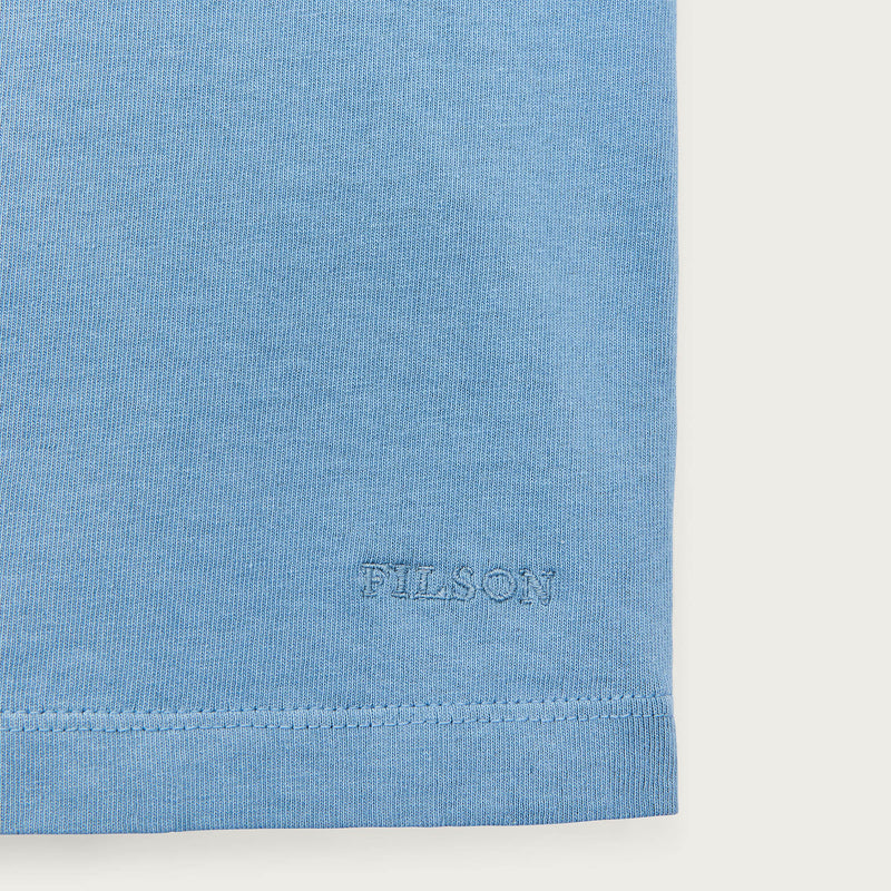 Women's short sleeve pocket tee by Filson | Light blue (Blue)
