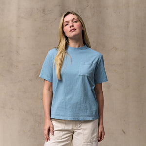 Women's short sleeve pocket tee by Filson | Light blue (Blue)