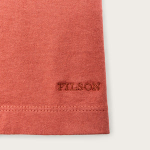 Women's short sleeve pocket tee by Filson | Cedar red (Pink)