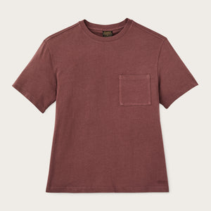 Women's short sleeve pocket tee von Filson | Loam brown (Red)