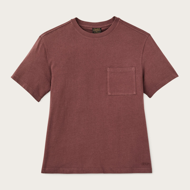 Women's short sleeve pocket tee von Filson | Loam brown (Red)