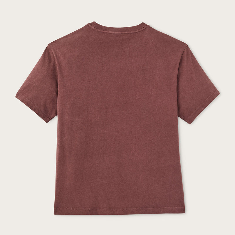 Women's short sleeve pocket tee von Filson | Loam brown (Red)