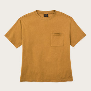 Women's short sleeve pocket tee by Filson | Bronze brown (Yellow)