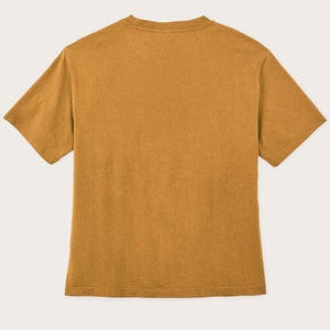 Women's short sleeve pocket tee by Filson | Bronze brown (Yellow)