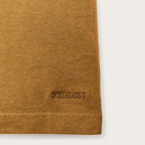 Women's short sleeve pocket tee by Filson | Bronze brown (Yellow)