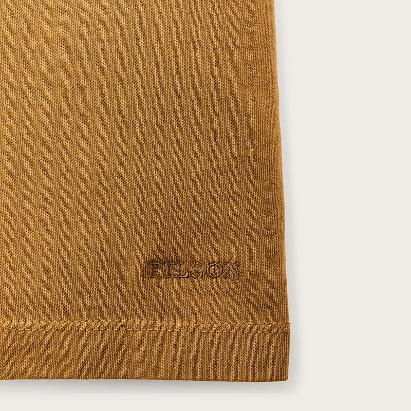 Women's short sleeve pocket tee by Filson | Bronze brown (Yellow)