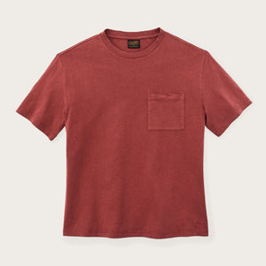 Women's short sleeve pocket tee by Filson | Fired brick (Red)