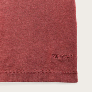 Women's short sleeve pocket tee by Filson | Fired brick (Red)