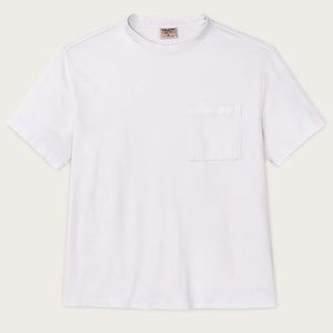Women's short sleeve pocket tee by Filson | White (White)