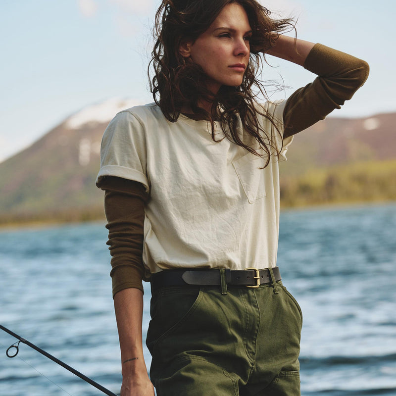 Women's short sleeve pocket tee by Filson | White (White)