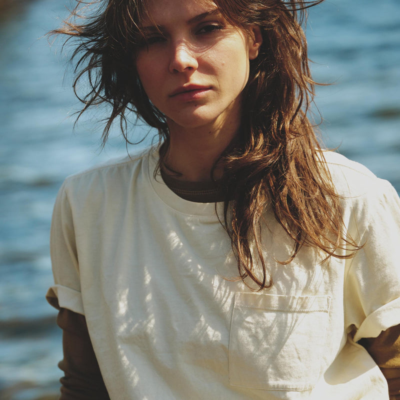 Women's short sleeve pocket tee by Filson | White (White)