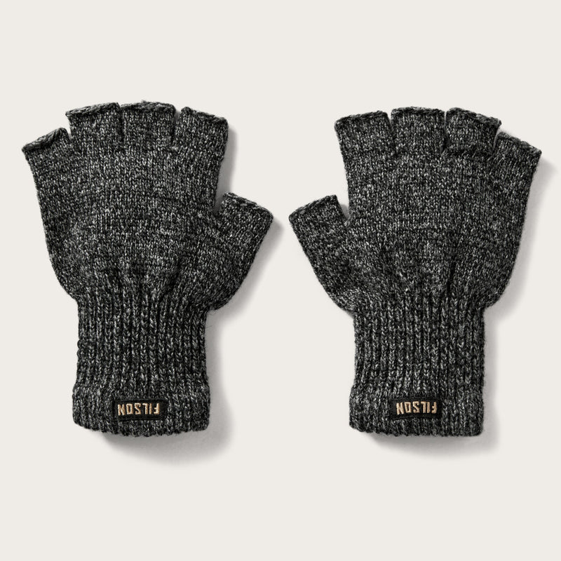 Fingerless knit gloves by Filson | Charcoal (Gray)