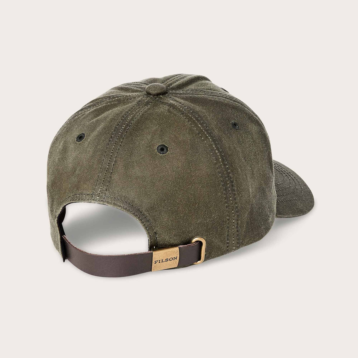 Logging Cap Oil tin low-profile logger cap by Filson | Otter green (Green)