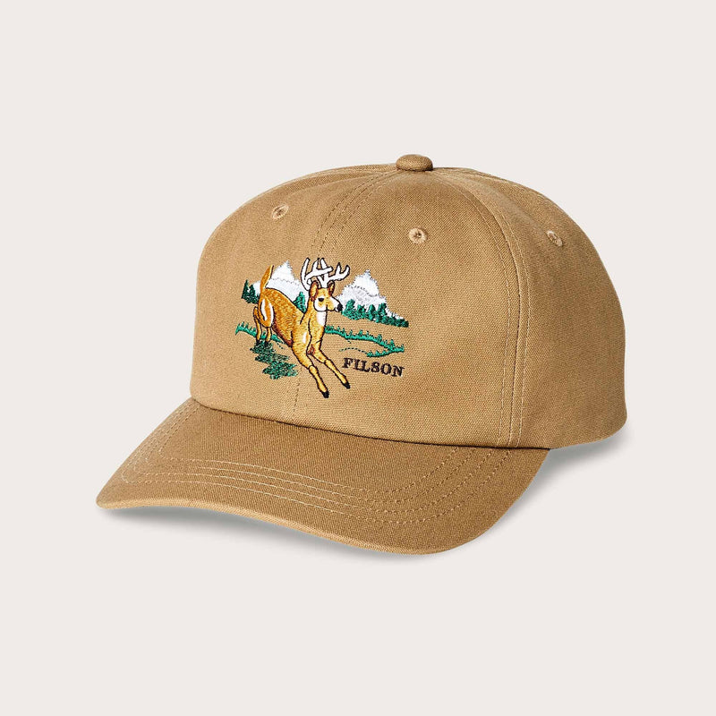 Dry tin low-profile logger cap by Filson | Gold tan / deer (Beige)