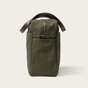 RUGGED TWILL TOTE BAG WITH ZIPPER