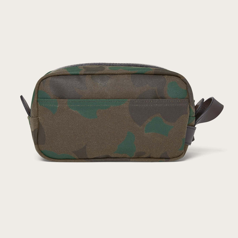 Waxed rugged twill travel kit di Filson | Dark wax shrub camo (Gray)