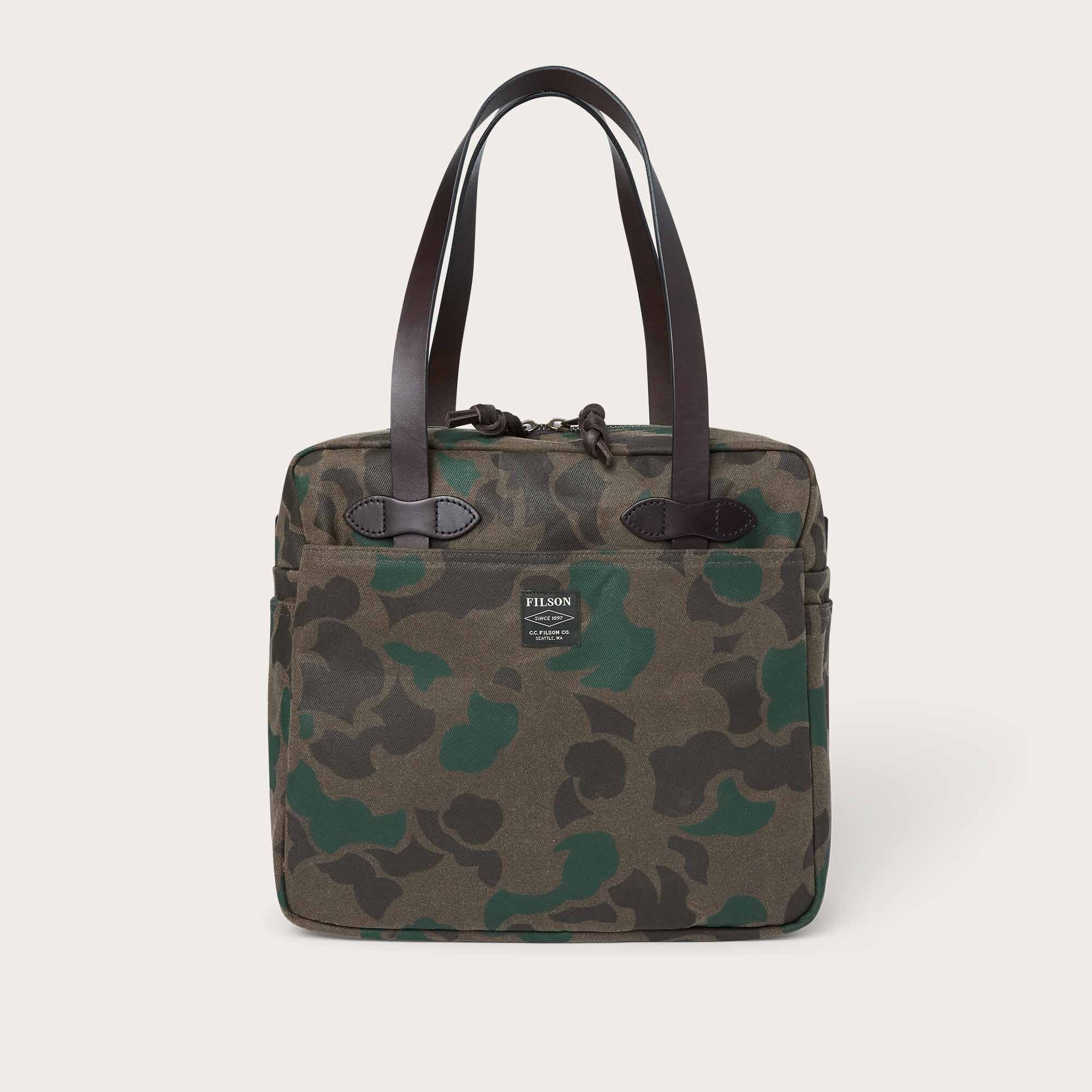 WAXED RUGGED TWILL TOTE BAG WITH ZIPPER – Filson Europe