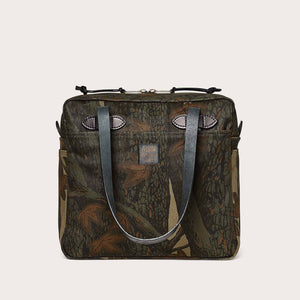 RUGGED TWILL TOTE BAG WITH ZIPPER