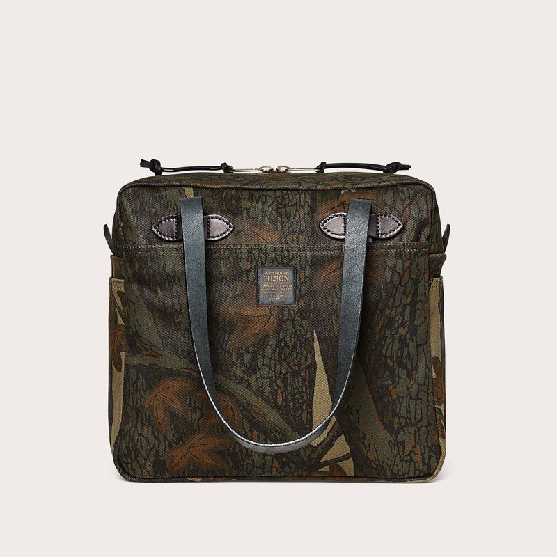 RUGGED TWILL TOTE BAG WITH ZIPPER