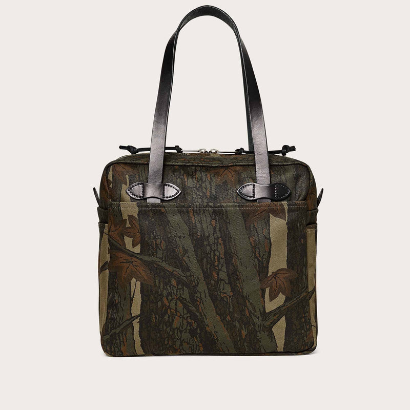 RUGGED TWILL TOTE BAG WITH ZIPPER