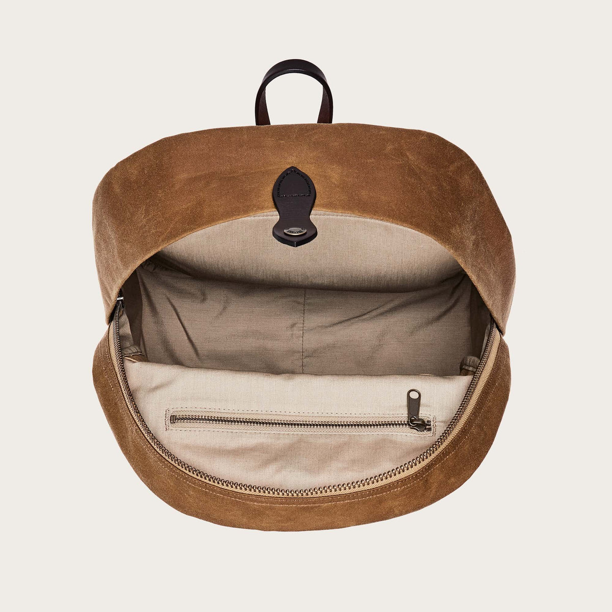 buy leather flame backpack Journeyman backpack by Filson