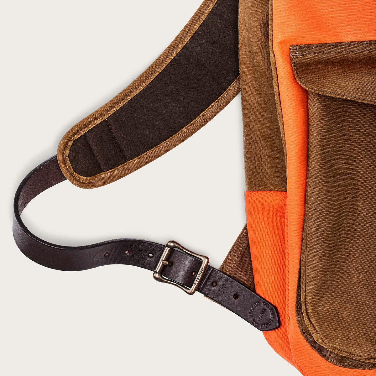 buy leather flame backpack Journeyman backpack by Filson