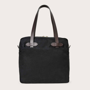 RUGGED TWILL TOTE BAG WITH ZIPPER