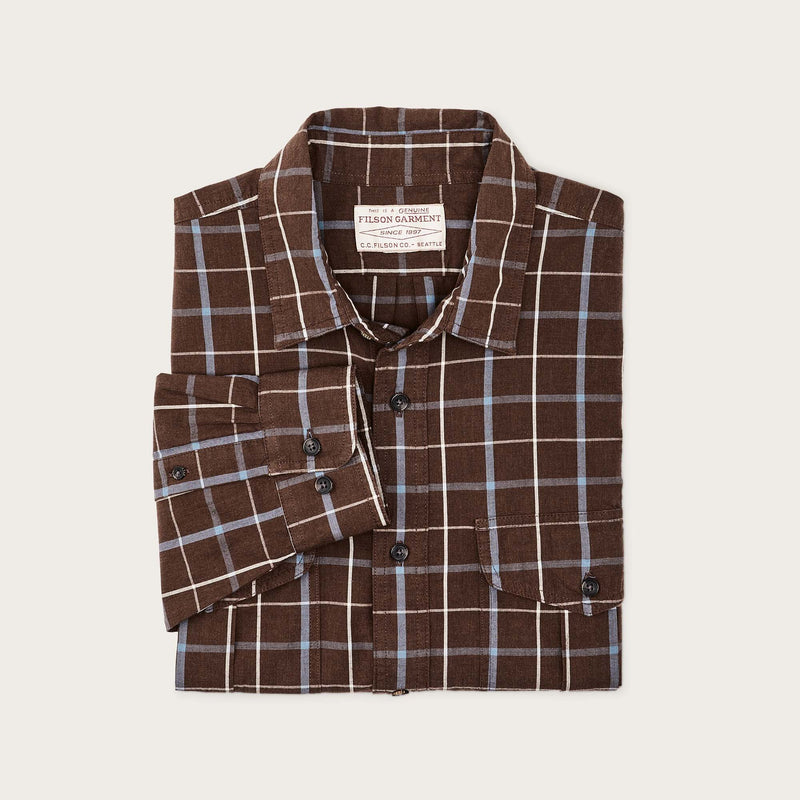 FILSON'S WASHED FEATHER CLOTH SHIRT
