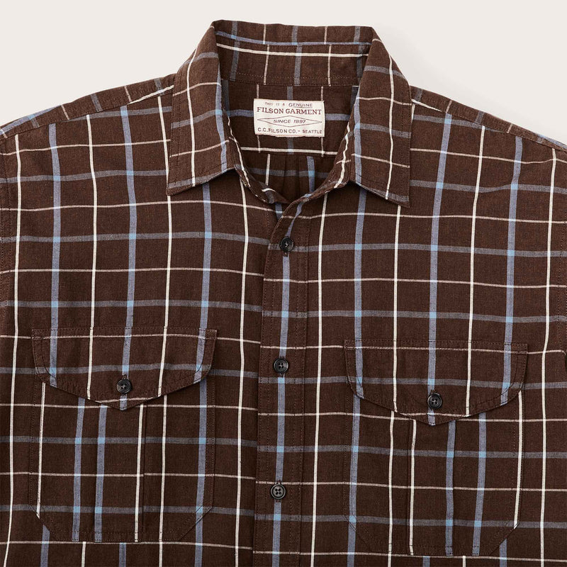 FILSON'S WASHED FEATHER CLOTH SHIRT