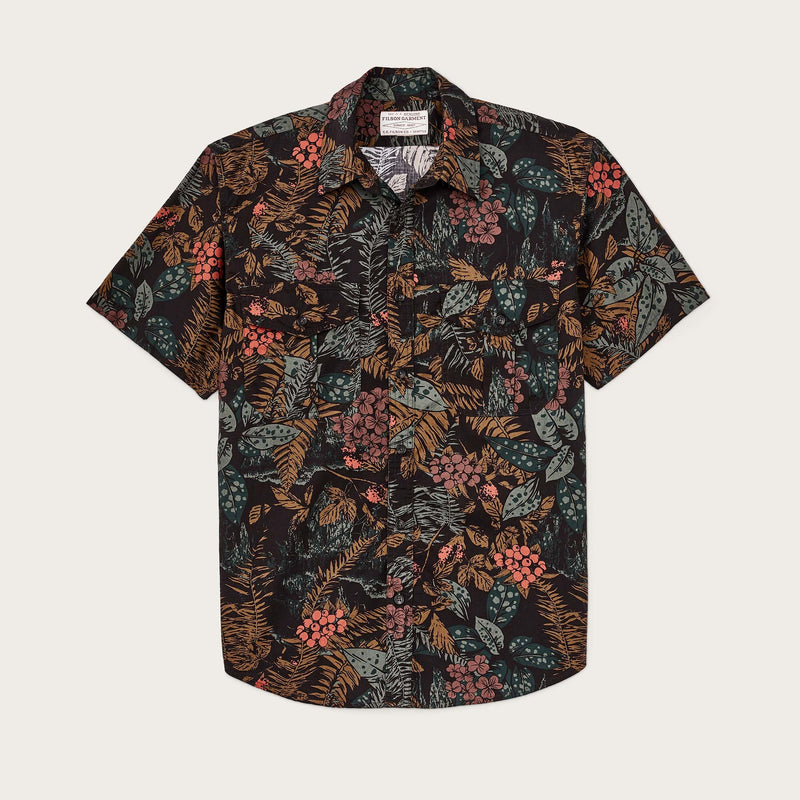 FILSON'S WASHED SHORT SLEEVE FEATHER CLOTH SHIRT