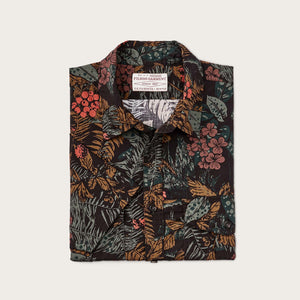 FILSON'S WASHED SHORT SLEEVE FEATHER CLOTH SHIRT
