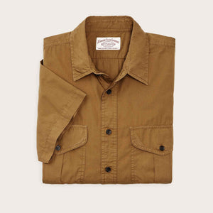 WASHED SS FEATHER CLOTH SHIRT