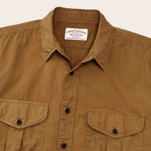 WASHED SS FEATHER CLOTH SHIRT