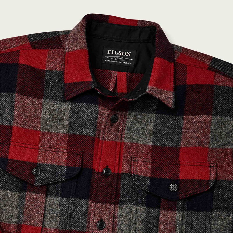 Northwest wool shirt by Filson | Red navy charcoal (Red)